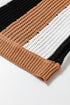 Sleeveless Textured Striped Pointelle Knit Tank Top