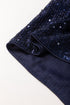 Sleeveless V Neck Sequin Button Down Statement Vest