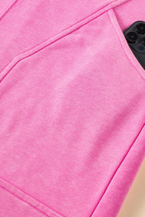 Sleeveless Zip Front Ribbed Texture Mini Dress