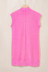 Sleeveless Zip Front Ribbed Texture Mini Dress