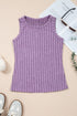Slim Ribbed Mineral Wash Western Style Tank Top