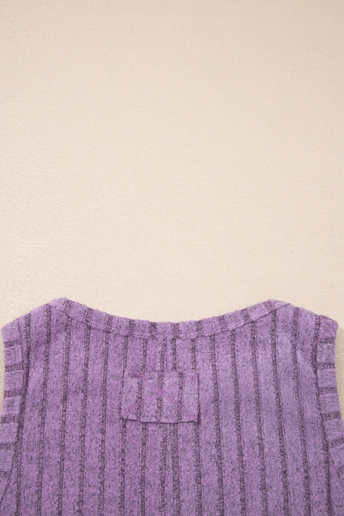 Slim Ribbed Mineral Wash Western Style Tank Top