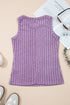 Slim Ribbed Mineral Wash Western Style Tank Top