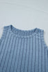 Slim Ribbed Mineral Wash Western Style Tank Top