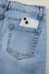Slit Leg High Rise Drawstring Wide Leg Jeans