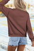 Slogan Graphic High Neck Heritage Inspired Pullover Sweatshirt