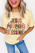 Slogan Printed Harvest Themed Graphic Statement Tee