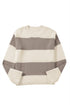 Slouchy Block Striped Chunky Knit Pullover Sweater