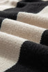 Slouchy Block Striped Chunky Knit Pullover Sweater