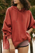 Slouchy Drop Shoulder Kangaroo Pocket Pullover Hoodie