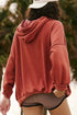 Slouchy Drop Shoulder Kangaroo Pocket Pullover Hoodie