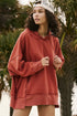 Slouchy Drop Shoulder Kangaroo Pocket Pullover Hoodie