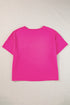 Slouchy Exposed Seam Chest Pocket Jersey T-Shirt