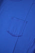 Slouchy Exposed Seam Chest Pocket Jersey T-Shirt