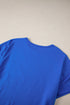Slouchy Exposed Seam Chest Pocket Jersey T-Shirt