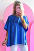 Slouchy Exposed Seam Chest Pocket Jersey T-Shirt