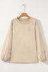 Slouchy Raw Edge Drop Shoulder Tunic Sweatshirt