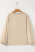 Slouchy Raw Edge Drop Shoulder Tunic Sweatshirt
