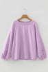 Slouchy Raw Edge Drop Shoulder Tunic Sweatshirt