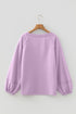 Slouchy Raw Edge Drop Shoulder Tunic Sweatshirt