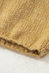 Slouchy Textured Open Knit Button Front Balloon Sleeve Cardigan