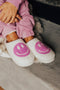Smile Face Print Non Slip Fuzzy Fleece Slippers