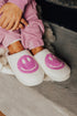 Smile Face Print Non Slip Fuzzy Fleece Slippers