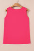 Smiling Sun Graphic Sleeveless Jersey Tank Top