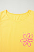 Smiling Sun Graphic Sleeveless Jersey Tank Top