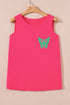 Smiling Sun Graphic Sleeveless Jersey Tank Top