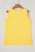 Smiling Sun Graphic Sleeveless Jersey Tank Top