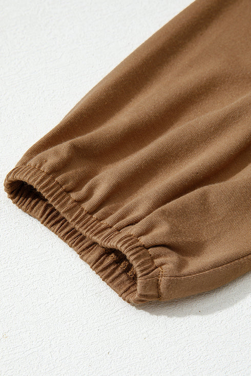 Smocked Bust Split Neck Button Detail Flowy Blouse