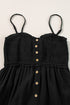 Smocked Button Front Woven Cotton Boho Tiered Dress