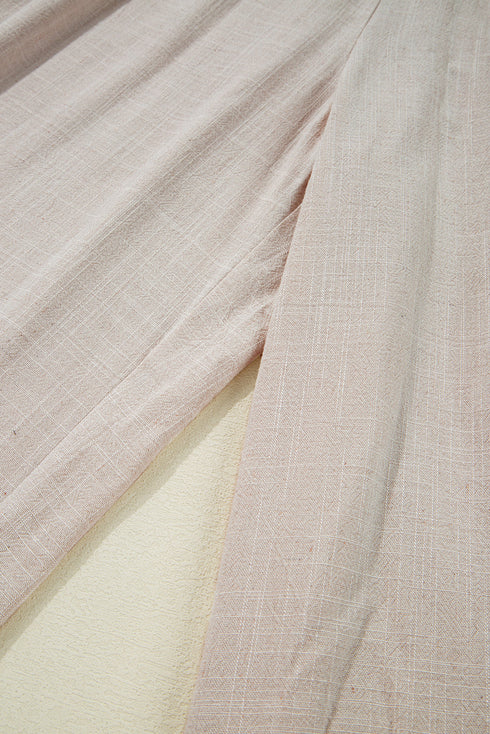 Smocked High Waist Casual Wide Leg Bottoms