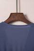 Smocked Knotted Front Layered Flare V Neck Mini Dress