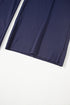 Smocked Raw Hem Loose Tee Wide Leg Pant Sets