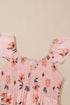 Smocked Ruffle Hem Floral Vacation Maxi Dress
