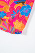 Smocked Ruffle Sleeve Botanical Print Woven Blouse
