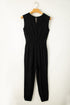 Smocked Shirred High Waist V Neck Sleeveless Jumpsuit
