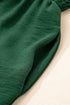 Smocked Sleeveless Solid Wide Leg Pocket Jumpsuit