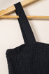 Smocked Sleeveless Solid Wide Leg Pocket Jumpsuit