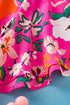 Smocked Square Neck Flutter Sleeve Floral Print Blouse