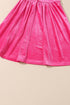 Smocked Velvet Mock Neck Long Sleeve Mini Dress