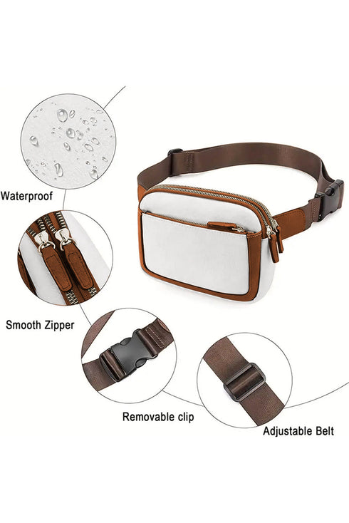 Smooth Faux Leather Adjustable Strap Mini Crossbody Bag
