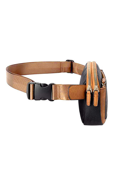 Smooth Faux Leather Adjustable Strap Mini Crossbody Bag