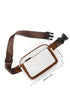 Smooth Faux Leather Adjustable Strap Mini Crossbody Bag