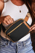 Smooth Faux Leather Adjustable Strap Mini Crossbody Bag