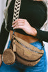 Smooth Faux Leather Shoulder Bag With Chain And Webbing Strap