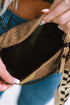 Smooth Faux Leather Shoulder Bag With Chain And Webbing Strap