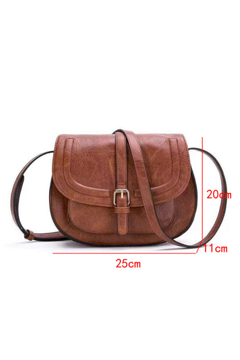 Smooth Texture Magnetic Buckle Flap Shoulder Bag